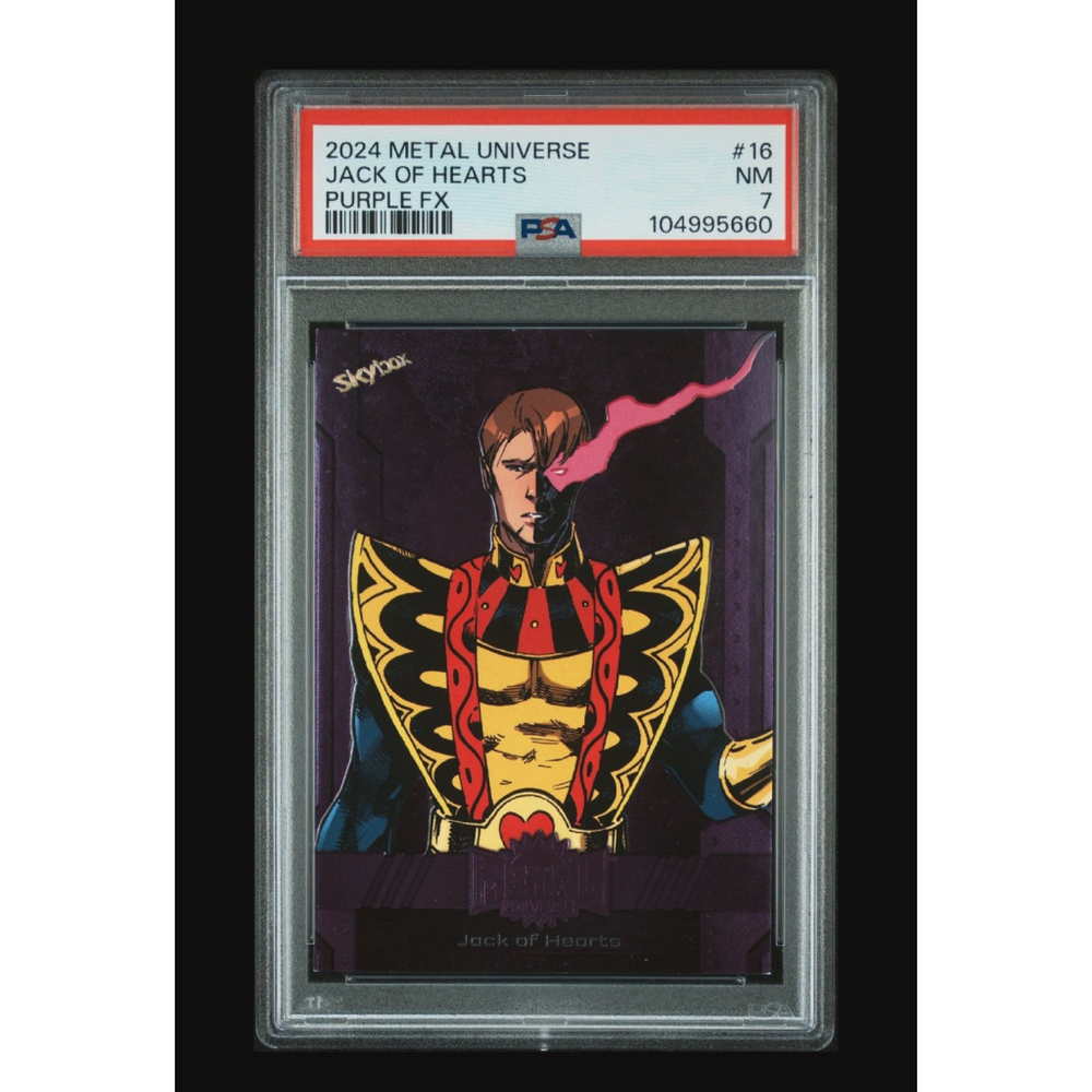 2024 SKYBOX METAL UNIVERSE AVENGERS #16 JACK OF HEARTS PURPLE FX